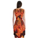 Ablaze With Beautiful Fractal Fall Colors Sleeveless Chiffon Dress   View2