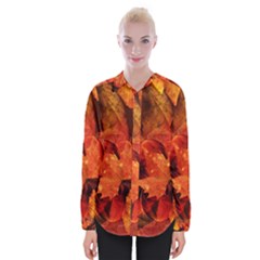 Ablaze With Beautiful Fractal Fall Colors Womens Long Sleeve Shirt