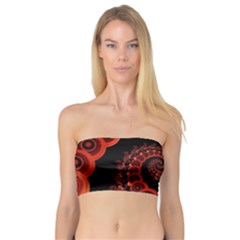 Chinese Lantern Festival For A Red Fractal Octopus Bandeau Top by jayaprime