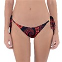 Chinese Lantern Festival For A Red Fractal Octopus Reversible Bikini Bottom View1