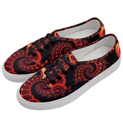 Chinese Lantern Festival For A Red Fractal Octopus Women s Classic Low Top Sneakers by jayaprime