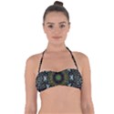 Leaf Earth And Heart Butterflies In The Universe Halter Bandeau Bikini Top View1