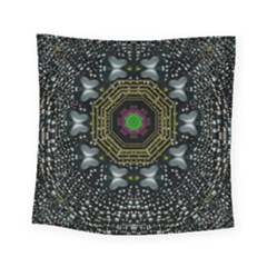 Leaf Earth And Heart Butterflies In The Universe Square Tapestry (small) by pepitasart