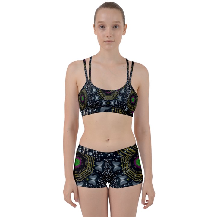 Leaf Earth And Heart Butterflies In The Universe Women s Sports Set