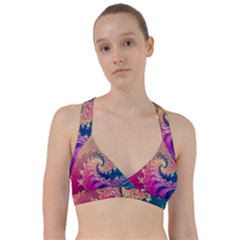 Rainbow Octopus Tentacles In A Fractal Spiral Sweetheart Sports Bra