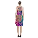 Rainbow Octopus Tentacles in a Fractal Spiral Racerback Midi Dress View2