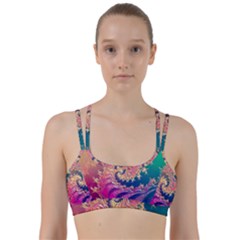 Rainbow Octopus Tentacles In A Fractal Spiral Line Them Up Sports Bra