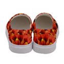 Beautiful Ruby Red Dahlia Fractal Lotus Flower Women s Canvas Slip Ons View4