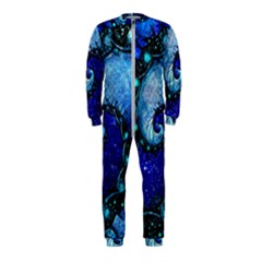 Nocturne Of Scorpio, A Fractal Spiral Painting Onepiece Jumpsuit (kids) by jayaprime