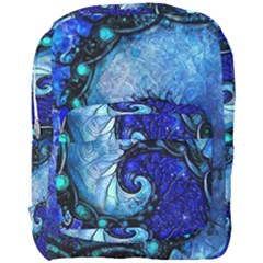 Nocturne Of Scorpio, A Fractal Spiral Painting Full Print Backpack by jayaprime