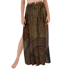 Wonderful Steampunk Women With Clocks And Gears Maxi Chiffon Tie-up Sarong