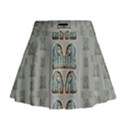 Rasta Men Is Every Where Pop Art Mini Flare Skirt View1