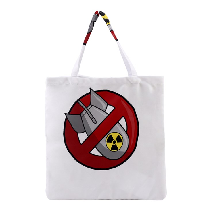 No nuclear weapons Grocery Tote Bag