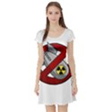 No nuclear weapons Short Sleeve Skater Dress View1