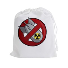 No Nuclear Weapons Drawstring Pouches (xxl) by Valentinaart