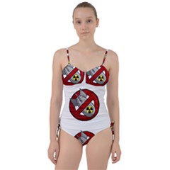 No Nuclear Weapons Sweetheart Tankini Set