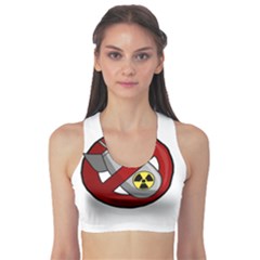 No Nuclear Weapons Sports Bra by Valentinaart