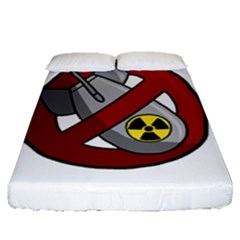 No Nuclear Weapons Fitted Sheet (queen Size)