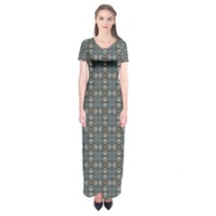 Earth Tiles Short Sleeve Maxi Dress by KirstenStar