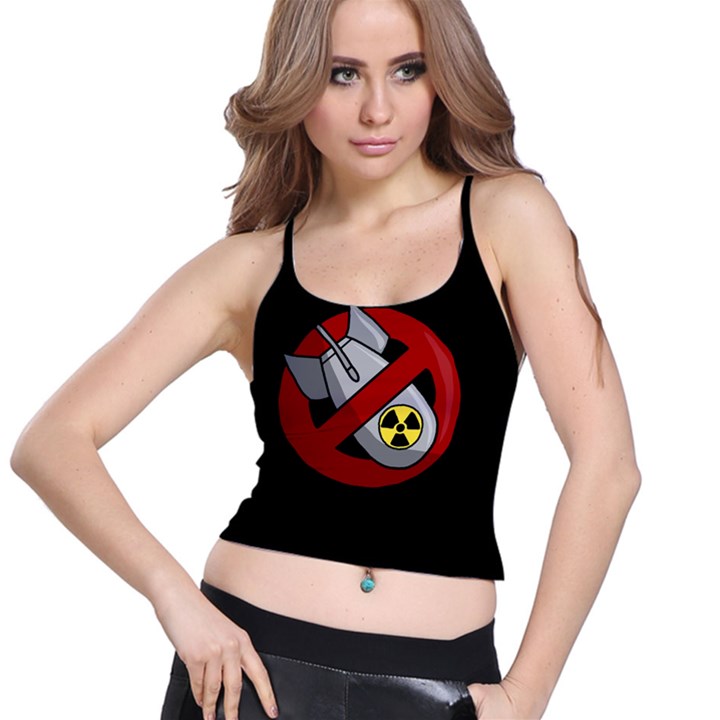 No nuclear weapons Spaghetti Strap Bra Top