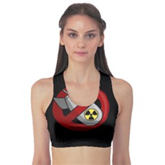 No Nuclear Weapons Sports Bra by Valentinaart