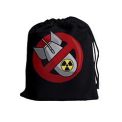 No Nuclear Weapons Drawstring Pouches (extra Large)