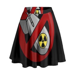 No Nuclear Weapons High Waist Skirt