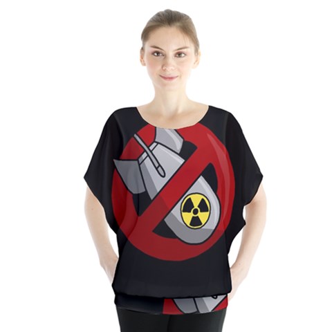 No Nuclear Weapons Blouse by Valentinaart