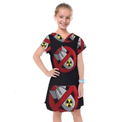 No Nuclear Weapons Kids  Drop Waist Dress