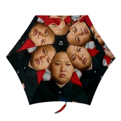 Kim Jong-un Mini Folding Umbrellas by Valentinaart