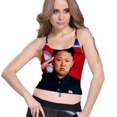 Kim Jong-un Spaghetti Strap Bra Top by Valentinaart