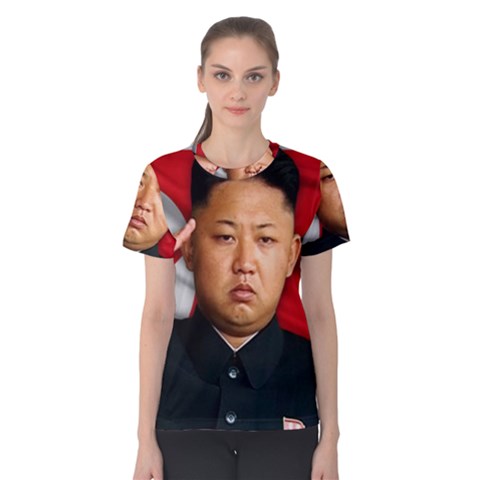 Kim Jong-un Women s Cotton Tee by Valentinaart