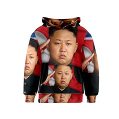 Kim Jong-un Kids  Pullover Hoodie by Valentinaart