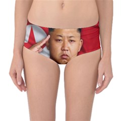 Kim Jong-un Mid-waist Bikini Bottoms by Valentinaart