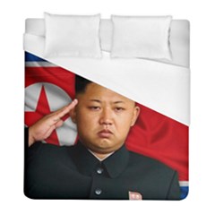 Kim Jong-un Duvet Cover (full/ Double Size) by Valentinaart