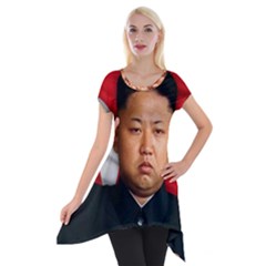 Kim Jong-un Short Sleeve Side Drop Tunic by Valentinaart