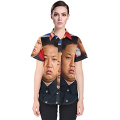 Kim Jong-un Women s Short Sleeve Shirt