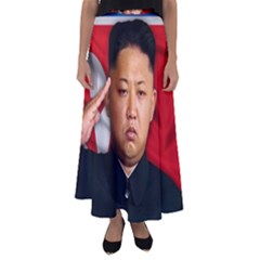 Kim Jong-un Flared Maxi Skirt by Valentinaart