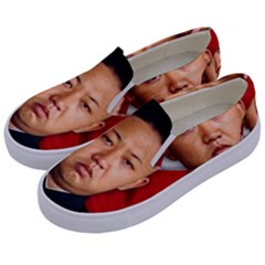 Kim Jong-un Kids  Canvas Slip Ons by Valentinaart