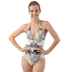 Good Housekeeping Halter Cut-out One Piece Swimsuit by Valentinaart