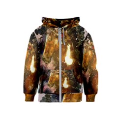 Wonderful Horse In Watercolors Kids  Zipper Hoodie