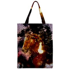 Wonderful Horse In Watercolors Zipper Classic Tote Bag by FantasyWorld7