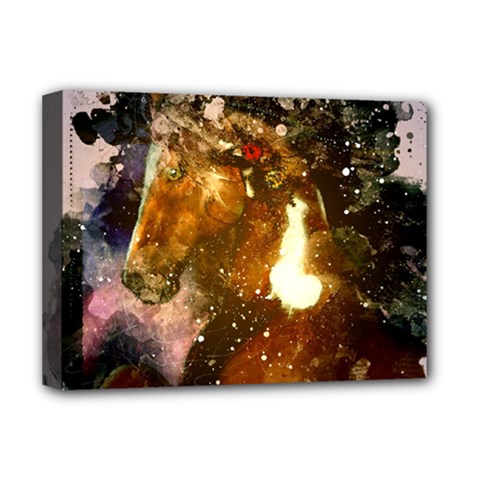 Wonderful Horse In Watercolors Deluxe Canvas 16  X 12   by FantasyWorld7