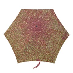 Rose Gold Sparkly Glitter Texture Pattern Mini Folding Umbrellas by paulaoliveiradesign