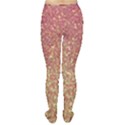 Rose Gold Sparkly Glitter Texture Pattern Women s Tights View2