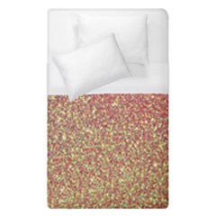 Rose Gold Sparkly Glitter Texture Pattern Duvet Cover (single Size) by paulaoliveiradesign