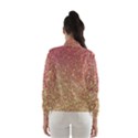 Rose Gold Sparkly Glitter Texture Pattern Wind Breaker (Women) View2