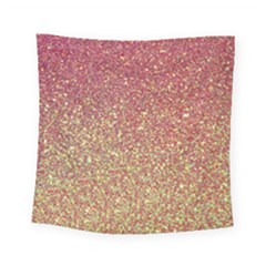 Rose Gold Sparkly Glitter Texture Pattern Square Tapestry (small)