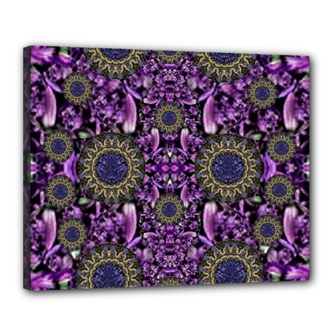 Flowers From Paradise In Fantasy Elegante Canvas 20  X 16  by pepitasart