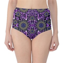 Flowers From Paradise In Fantasy Elegante High-waist Bikini Bottoms by pepitasart